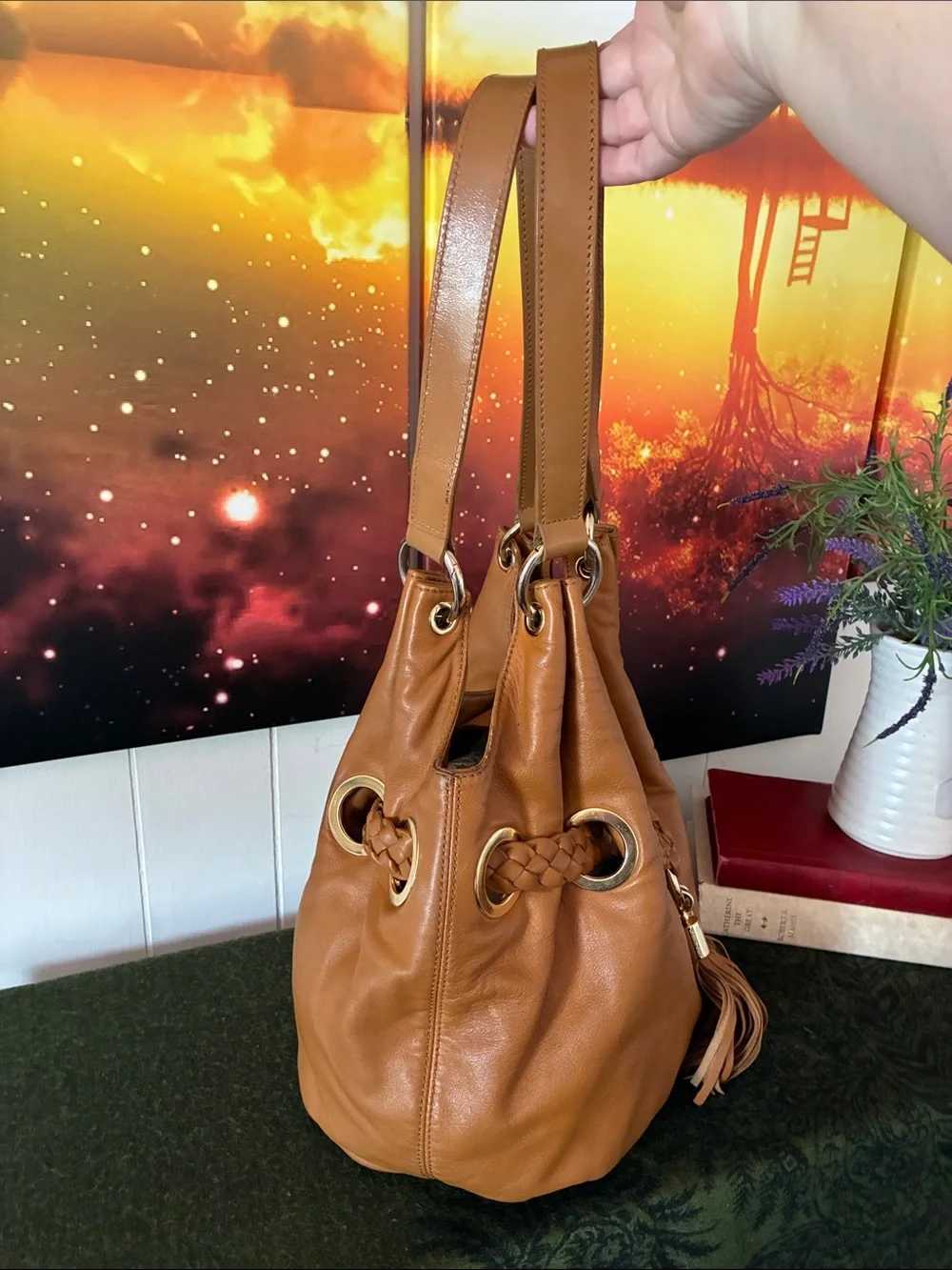 Michael Kors Leather Hobo Bag